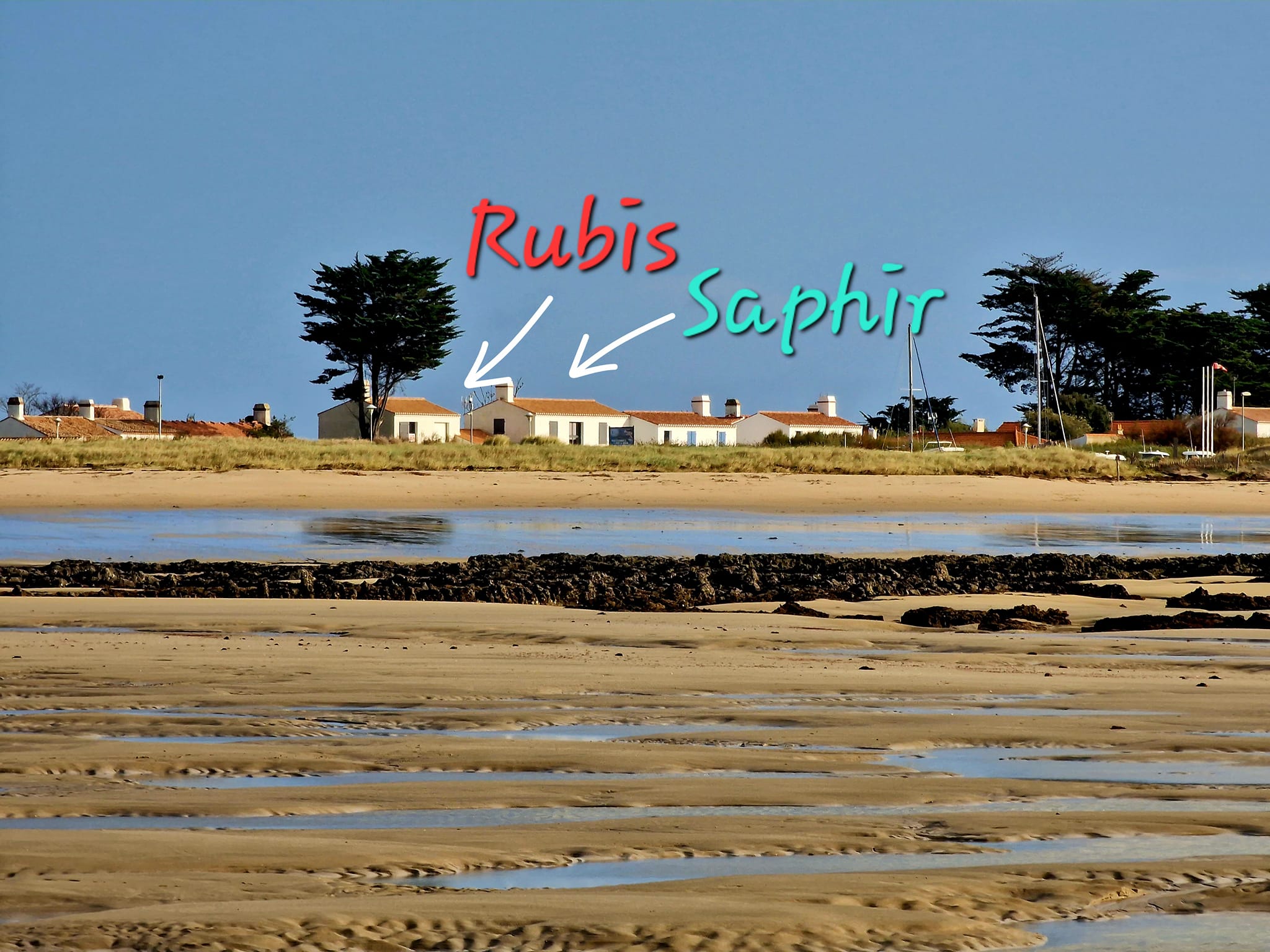 Localisation des deux villas à Noirmoutier